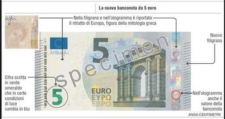 BANCONOTE 5 EURO