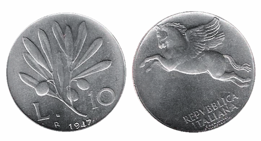monete rare 10 lire 1947