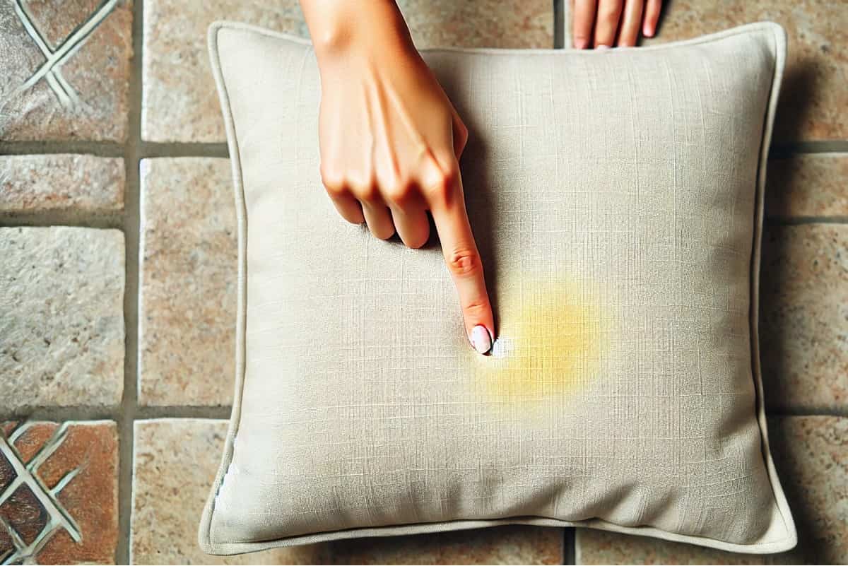 Come eliminare del tutto le macchie gialle di sudore dai cuscini