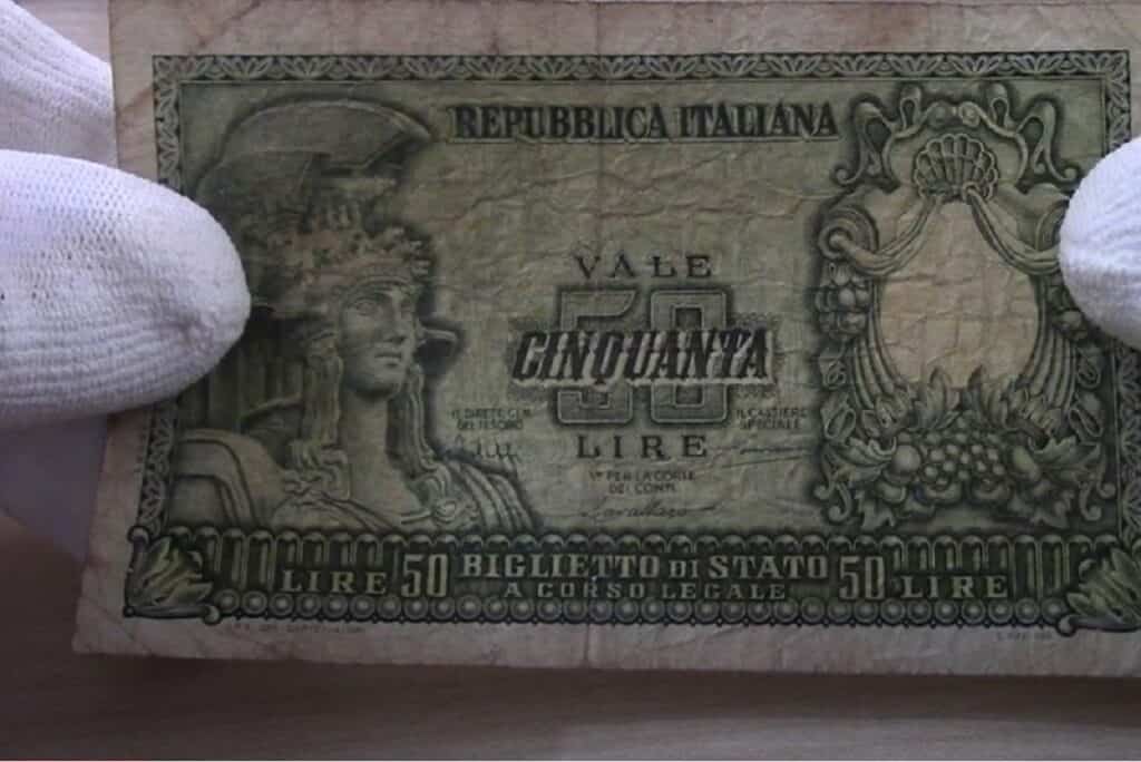 50 lire Italia Elmata 1951