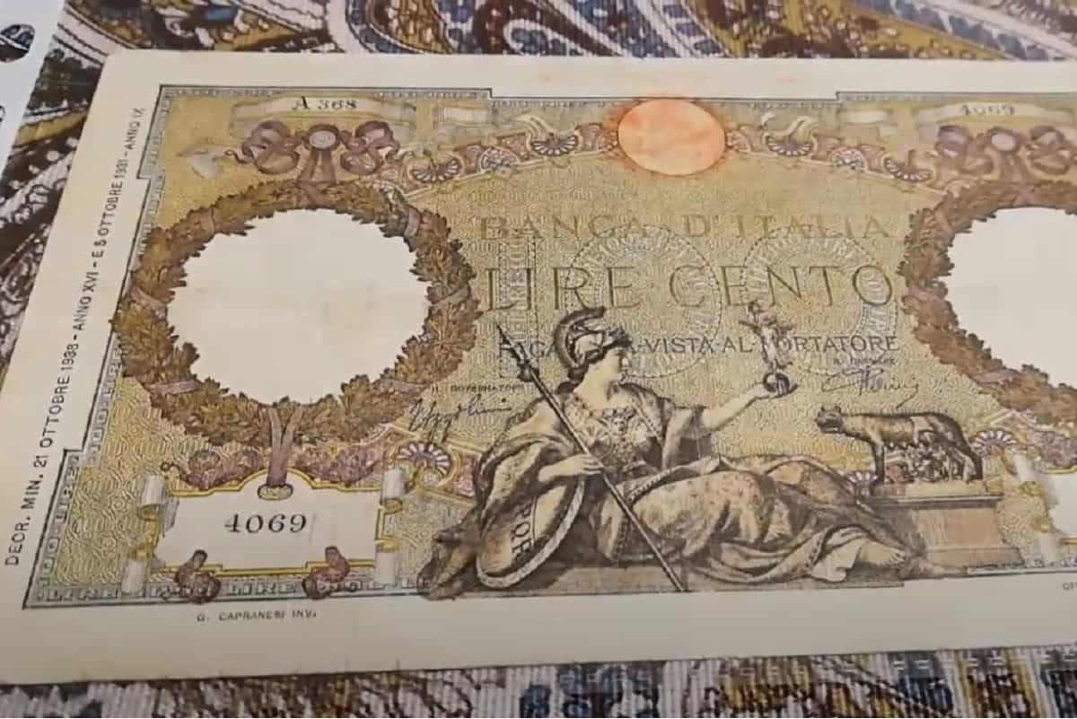 100 lire di carta: se le possiedi hai in mano un piccolo tesoro, il valore è alle stelle