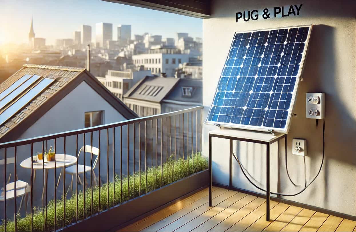 pannello solare plug & play